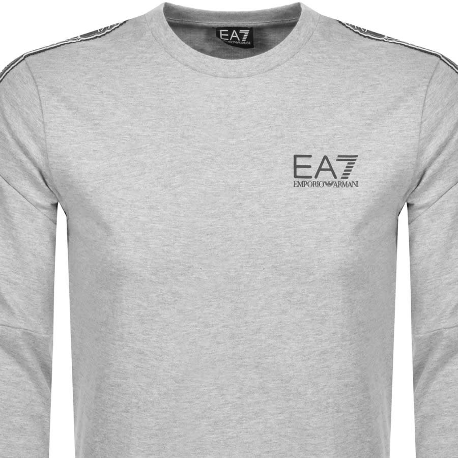 Alternative Image for ProductEA7 Emporio Armani Crew Neck Logo Sweatshirt Grey2